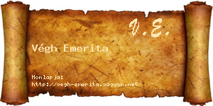 Végh Emerita névjegykártya